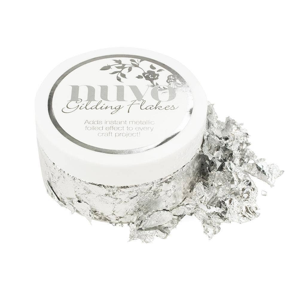 Nuvo - Gilding Flakes - Silver Bullion (200ml) - 851n