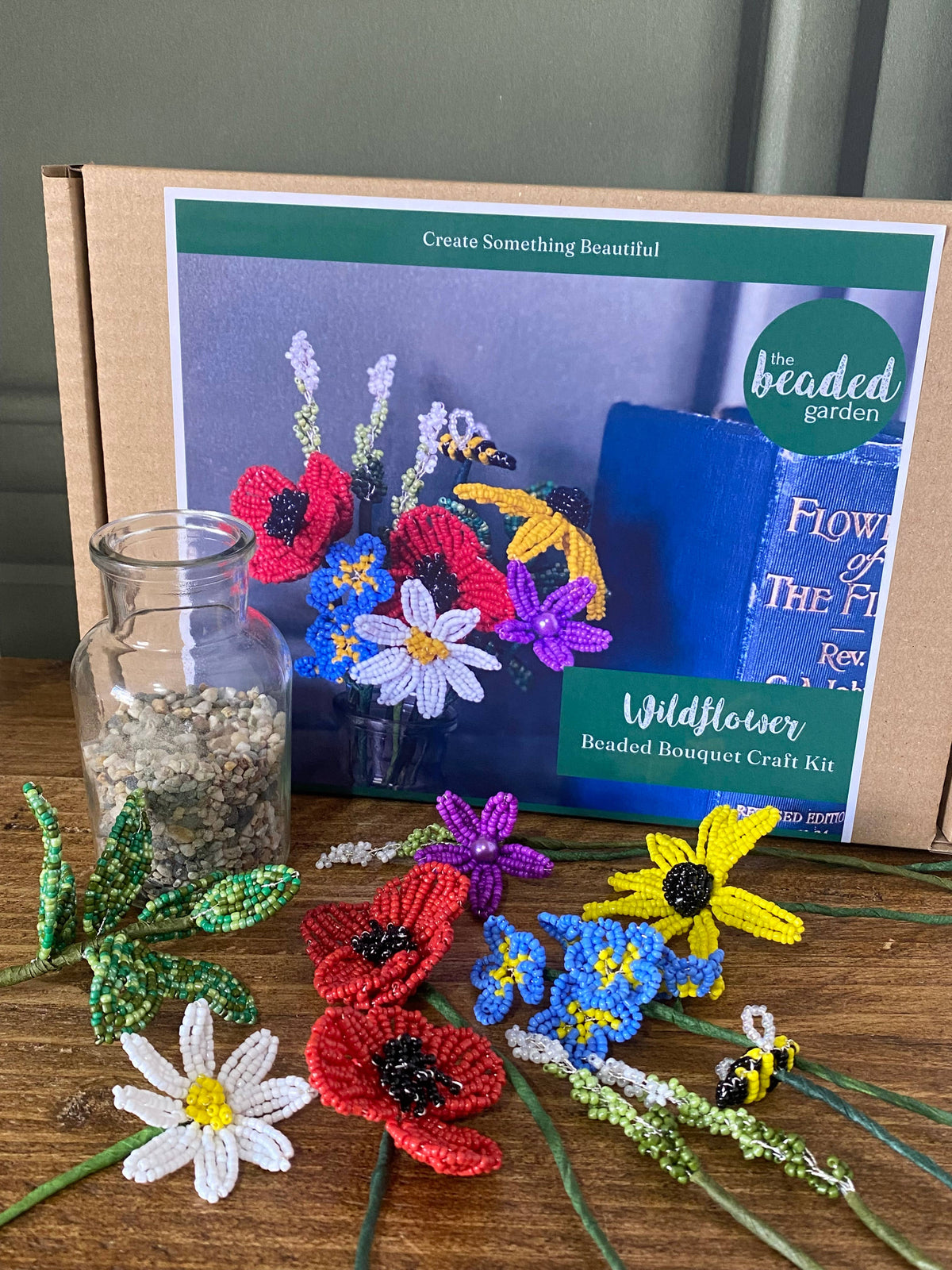 Wildflower Vase Craft Kit. A Creative Gift Idea.
