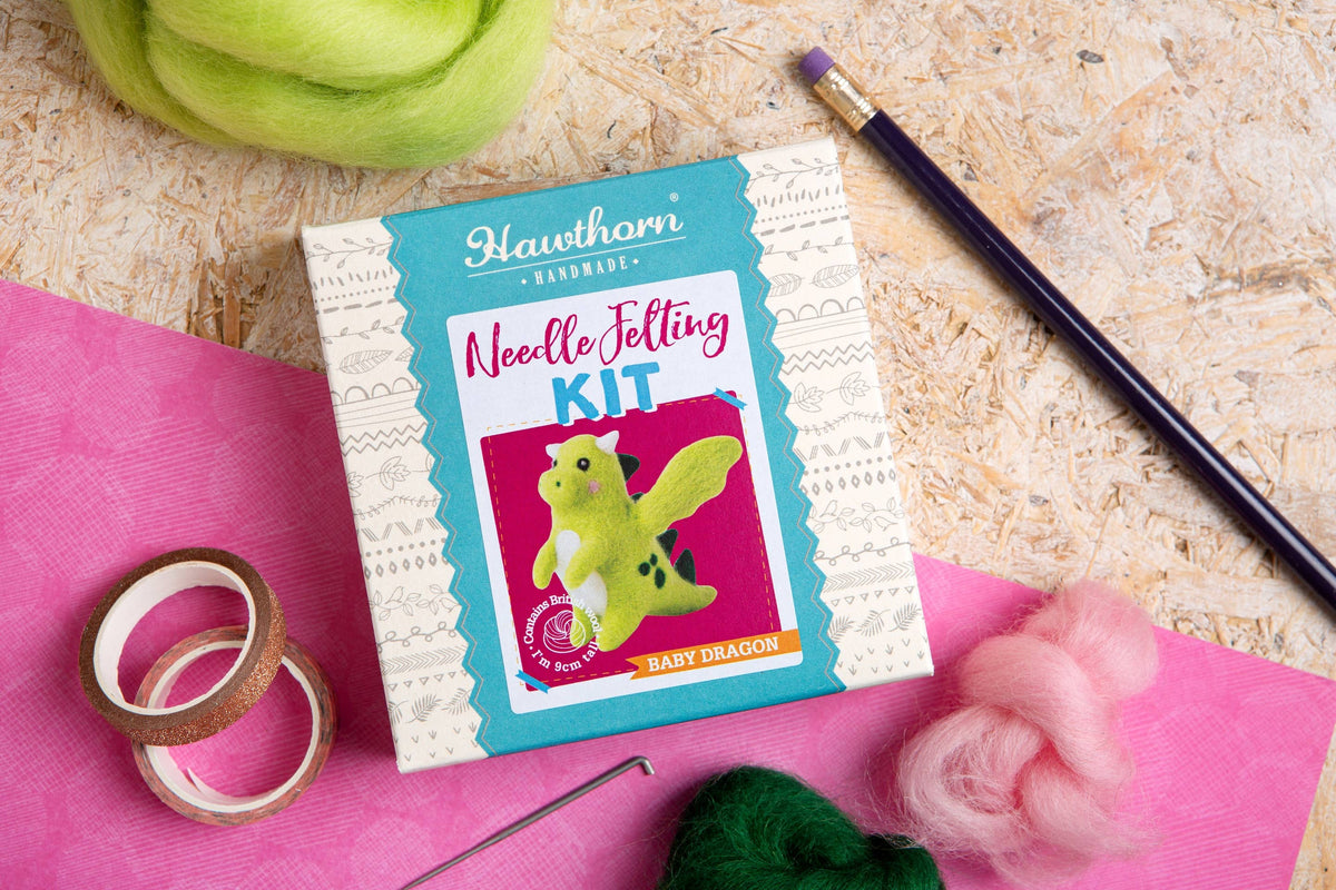 Baby Dragon Mini Needle Felting Kit | Beginner Craft Kit