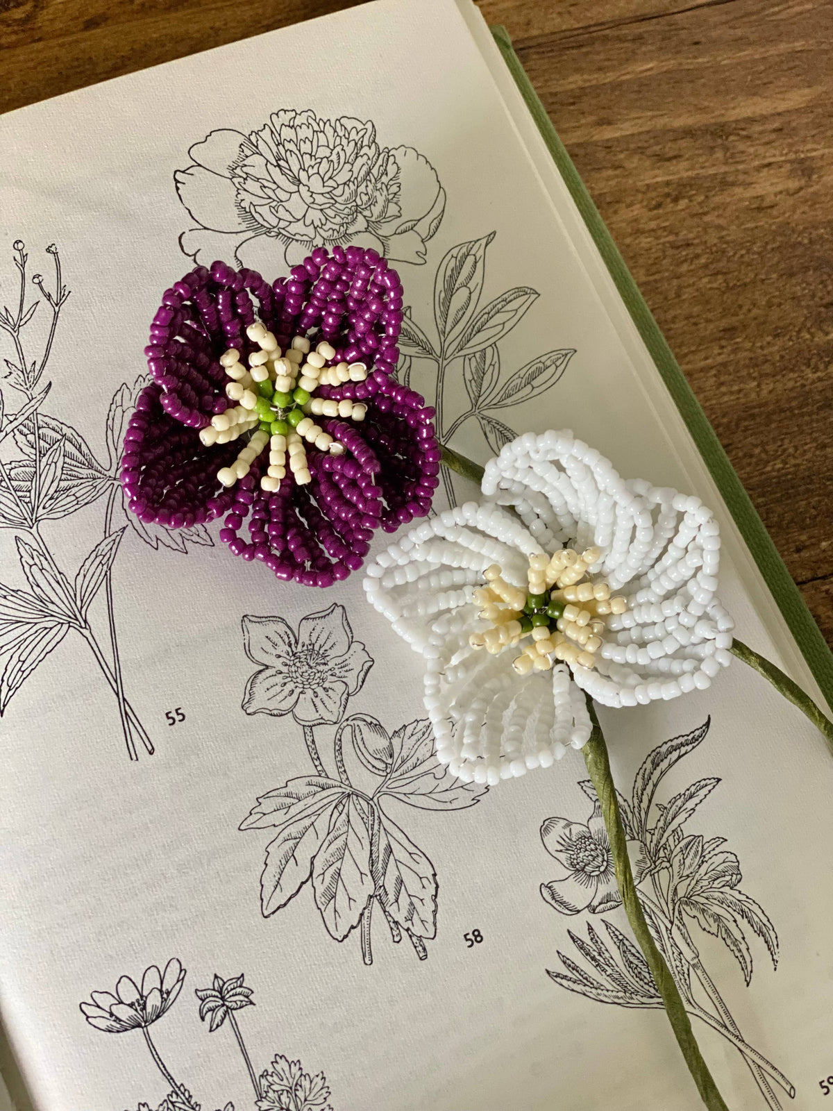 Hellebore Flower Bead Craft Kit -A creative gift idea.