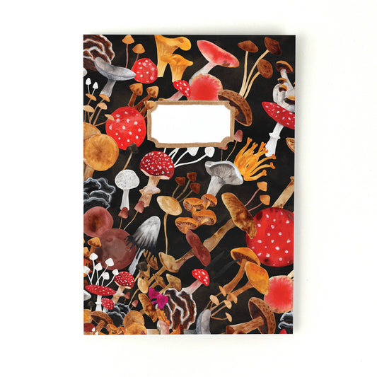 Fungi A5 Recycled Notebook - 36 Plain Pages