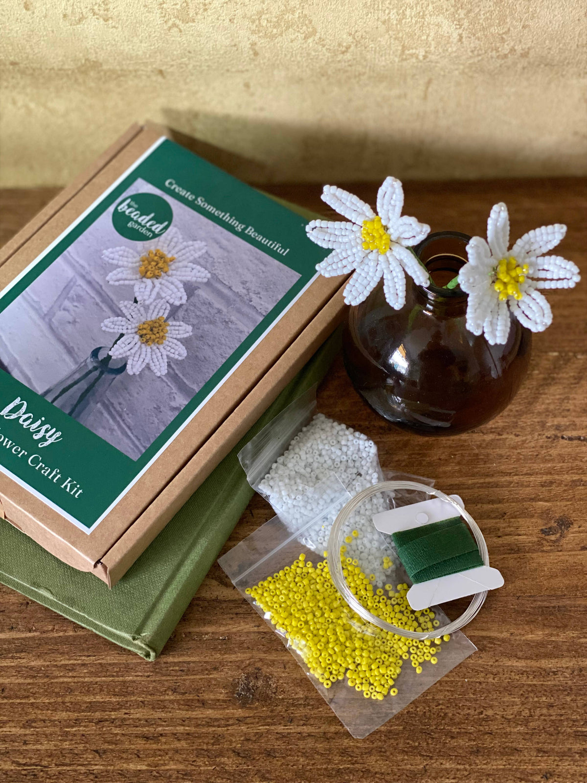 Daisy Beaded Flower Craft Kit -  A creative gift idea.