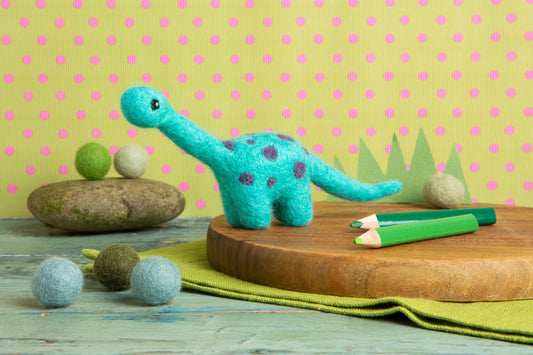 Diplodocus Mini Needle Felting Kit | Dinosaur Craft Kit