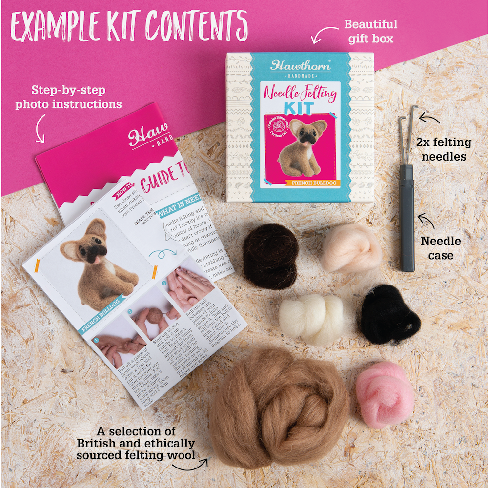 Bat Mini Needle Felting Kit | Beginner Craft Kit for Adults