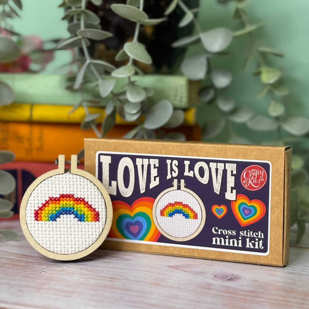 Love is Love Mini Matchbox Cross Stitch Kit