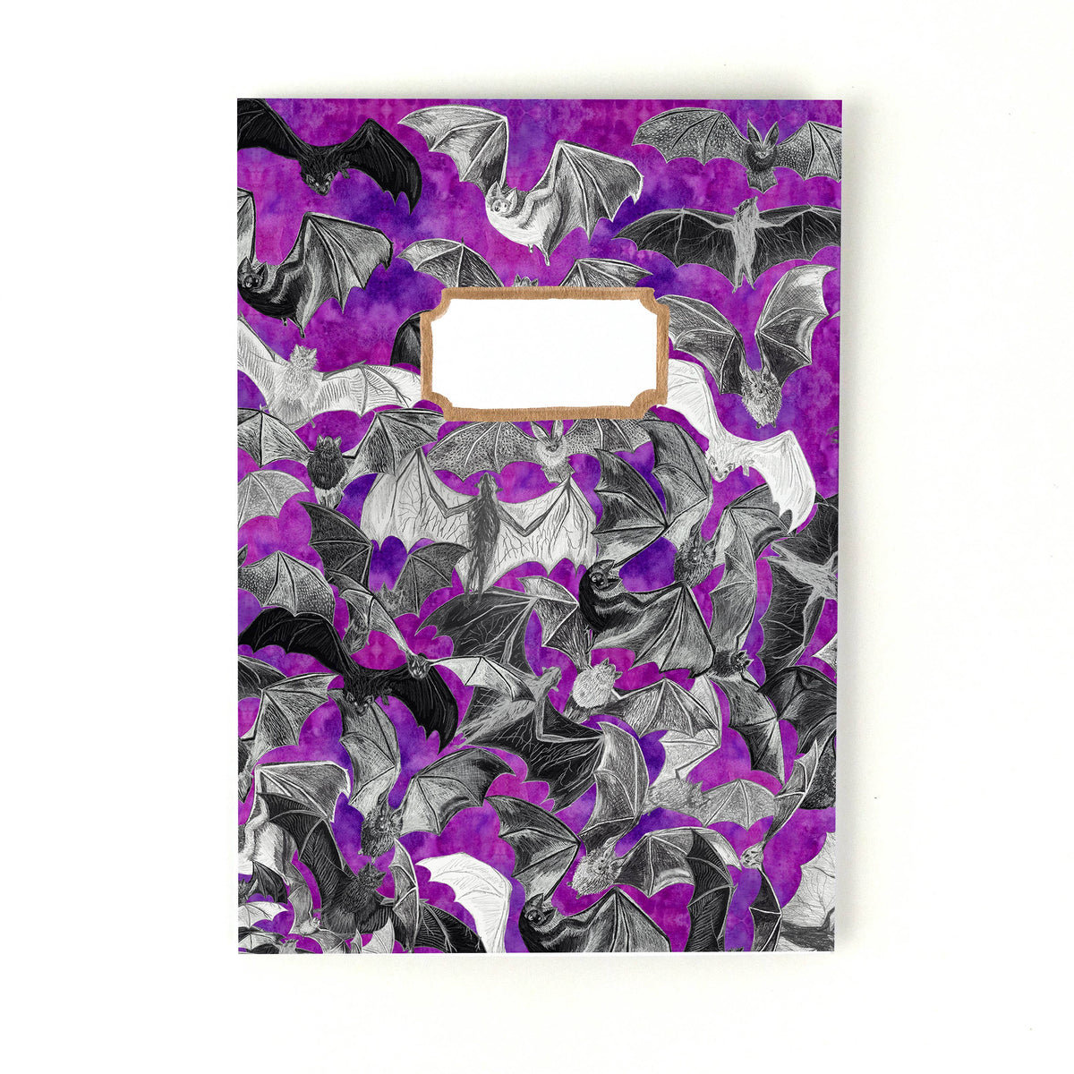 Chiroptera Bat A5 Recycled Notebook - 36 Plain Pages