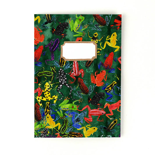 Dendrobatidae Frog A5 Recycled Notebook - 36 Plain Pages
