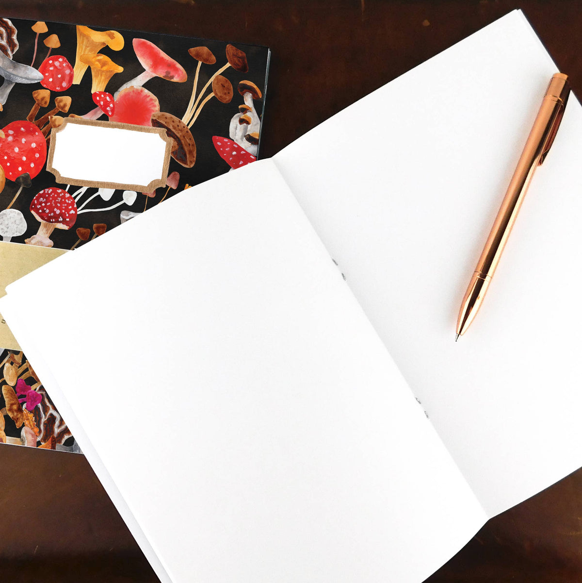 Fungi A5 Recycled Notebook - 36 Plain Pages