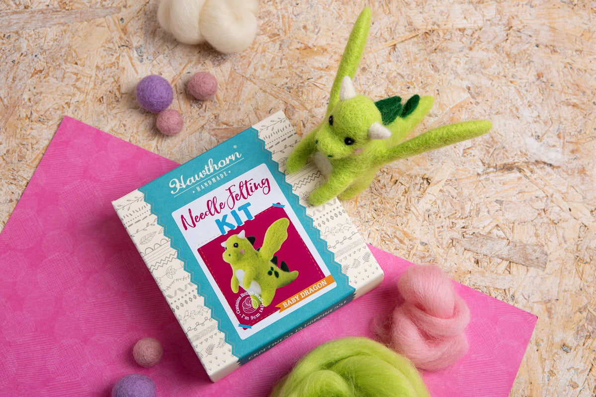 Baby Dragon Mini Needle Felting Kit | Beginner Craft Kit