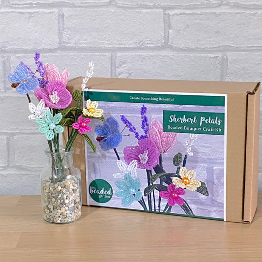 Sherbet Petals Vase Craft Kit. A Creative Gift Idea.
