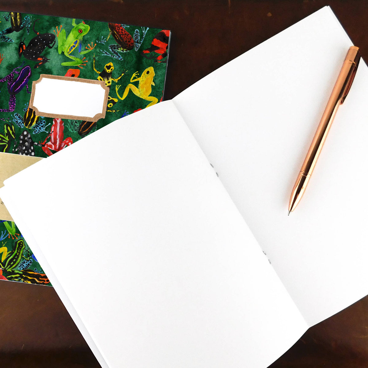 Dendrobatidae Frog A5 Recycled Notebook - 36 Plain Pages