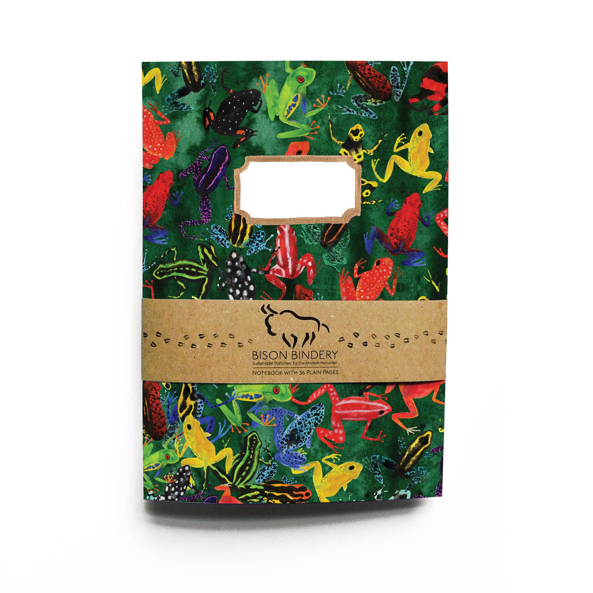 Dendrobatidae Frog A5 Recycled Notebook - 36 Plain Pages
