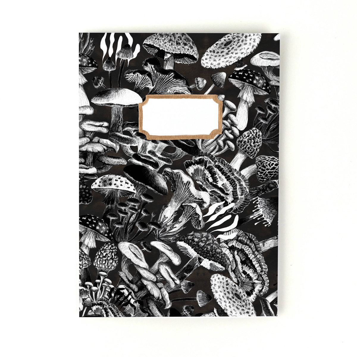 Mushroom A5 Recycled Notebook - 36 Plain Pages