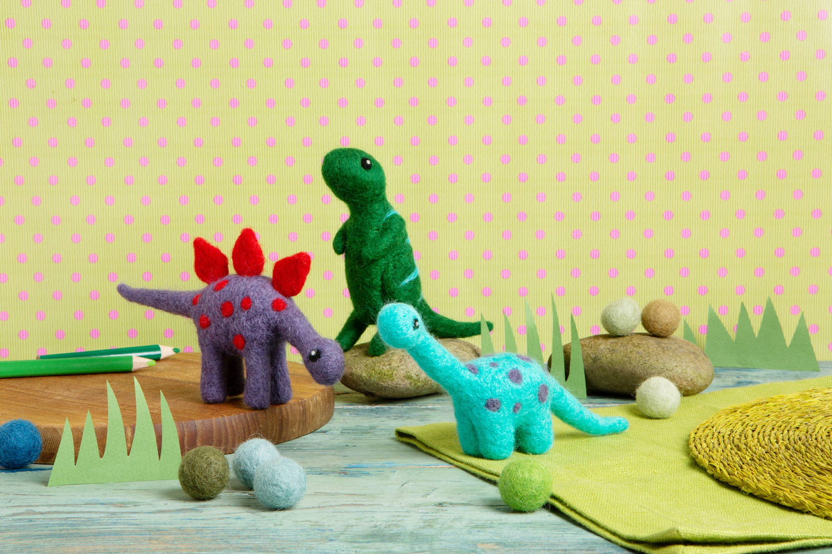 Diplodocus Mini Needle Felting Kit | Dinosaur Craft Kit