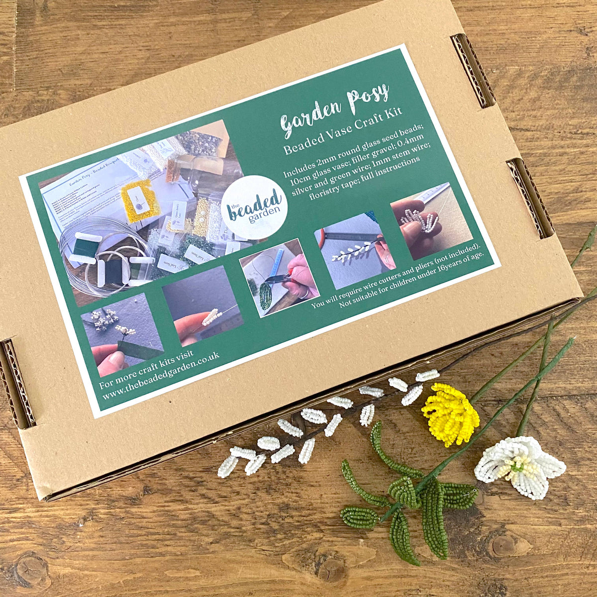 Garden Posy Vase Craft Kit. A Creative Gift Idea. 