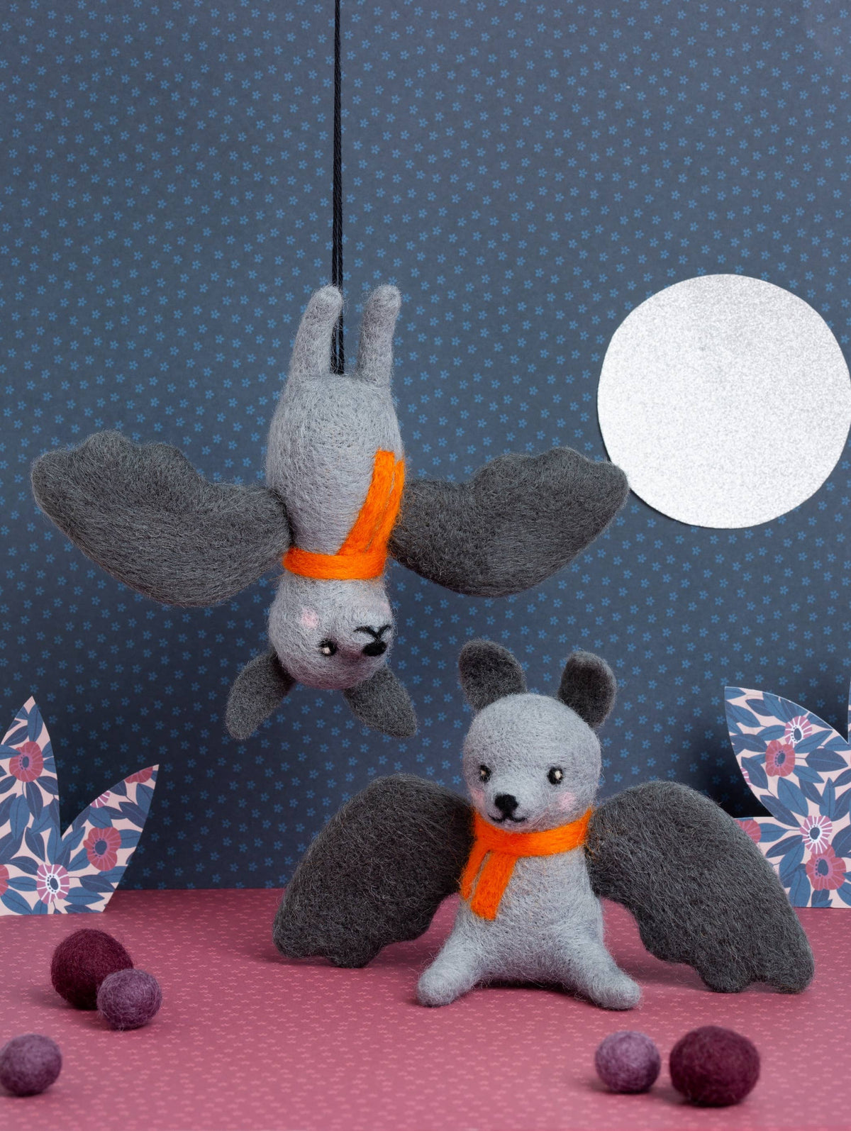 Bat Mini Needle Felting Kit | Beginner Craft Kit for Adults