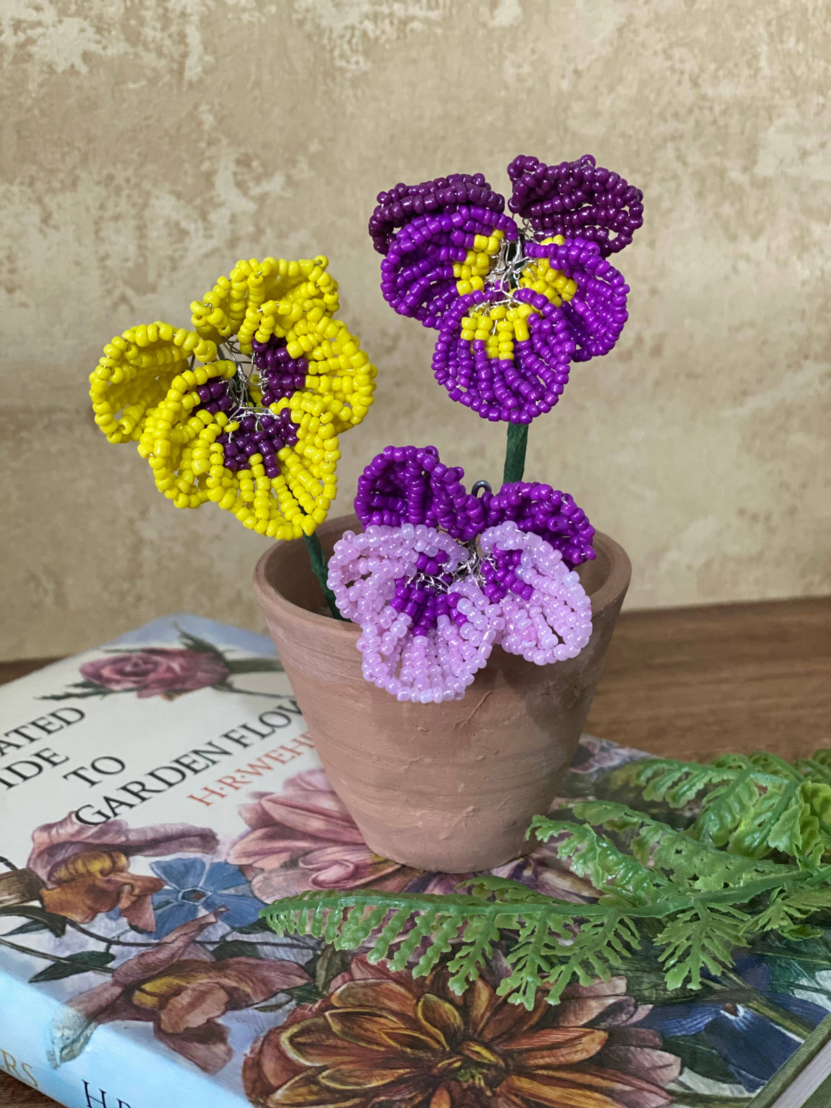 Pansy Beaded Flower Craft Kit -  A creative gift idea.