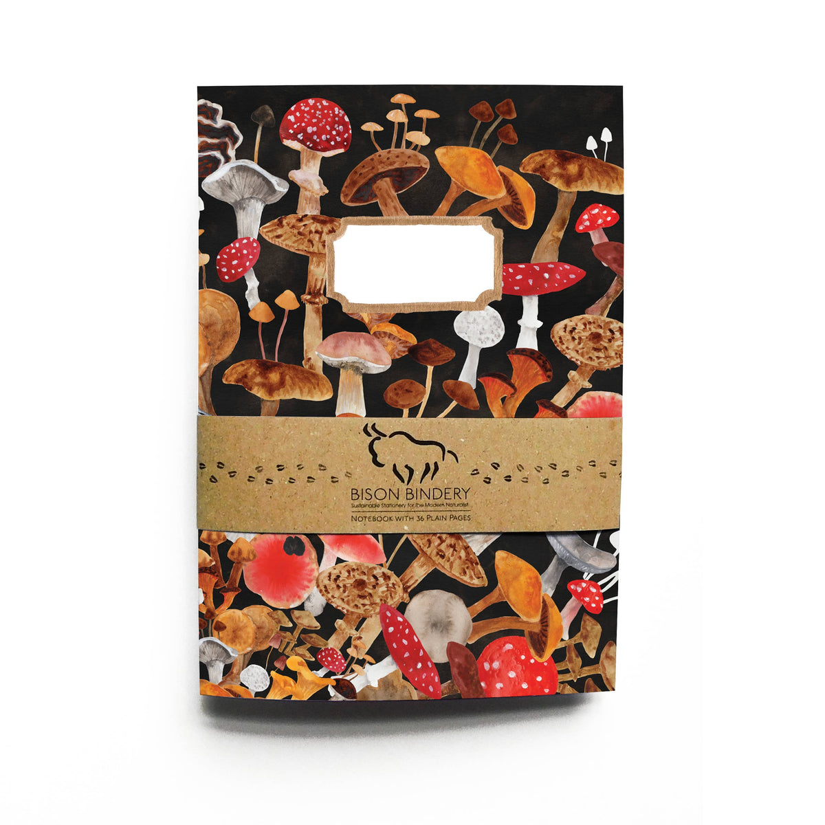Fungi A5 Recycled Notebook - 36 Plain Pages