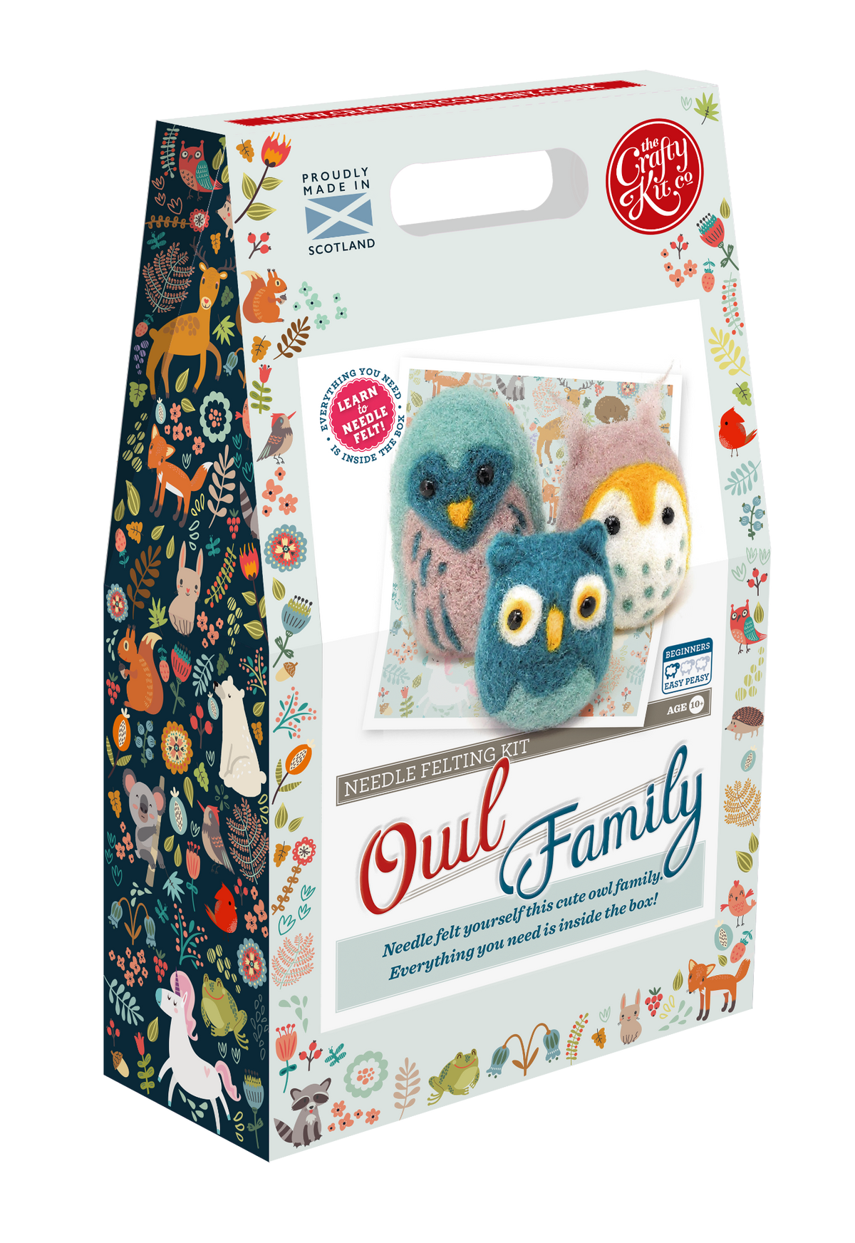 Owl Family Needle Felting Craft Kit