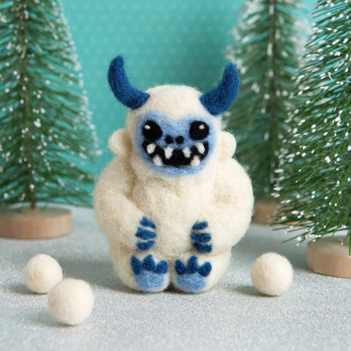 Yeti Mini Needle Felting Kit | Beginner Craft Kit