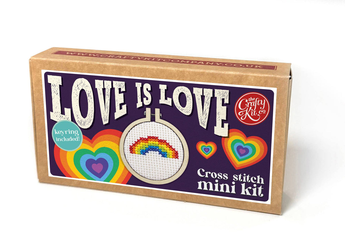 Love is Love Mini Matchbox Cross Stitch Kit