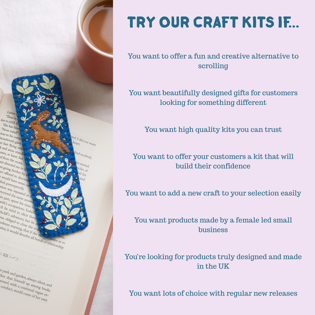Badger's Rest Embroidery Kit | Beginner Craft Kit for Adults