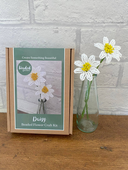 Daisy Beaded Flower Craft Kit -  A creative gift idea.