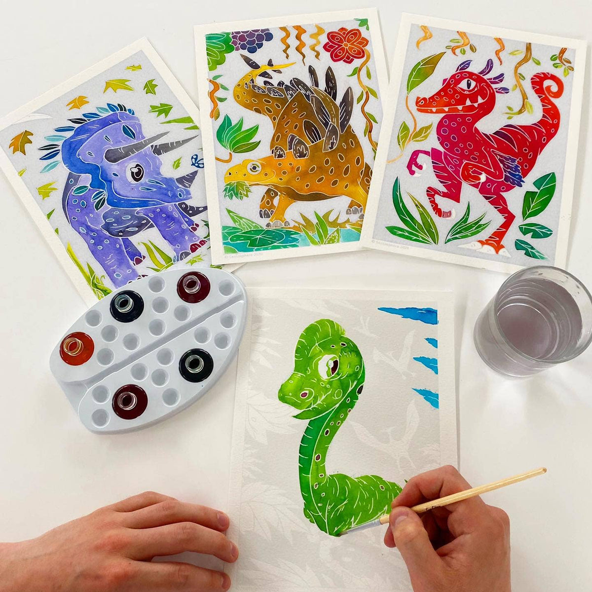 Paint by Numbers - Aquarellum Dinosaurs - Medium