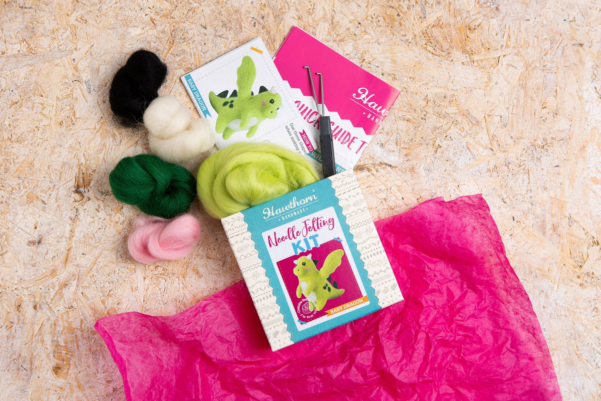 Baby Dragon Mini Needle Felting Kit | Beginner Craft Kit