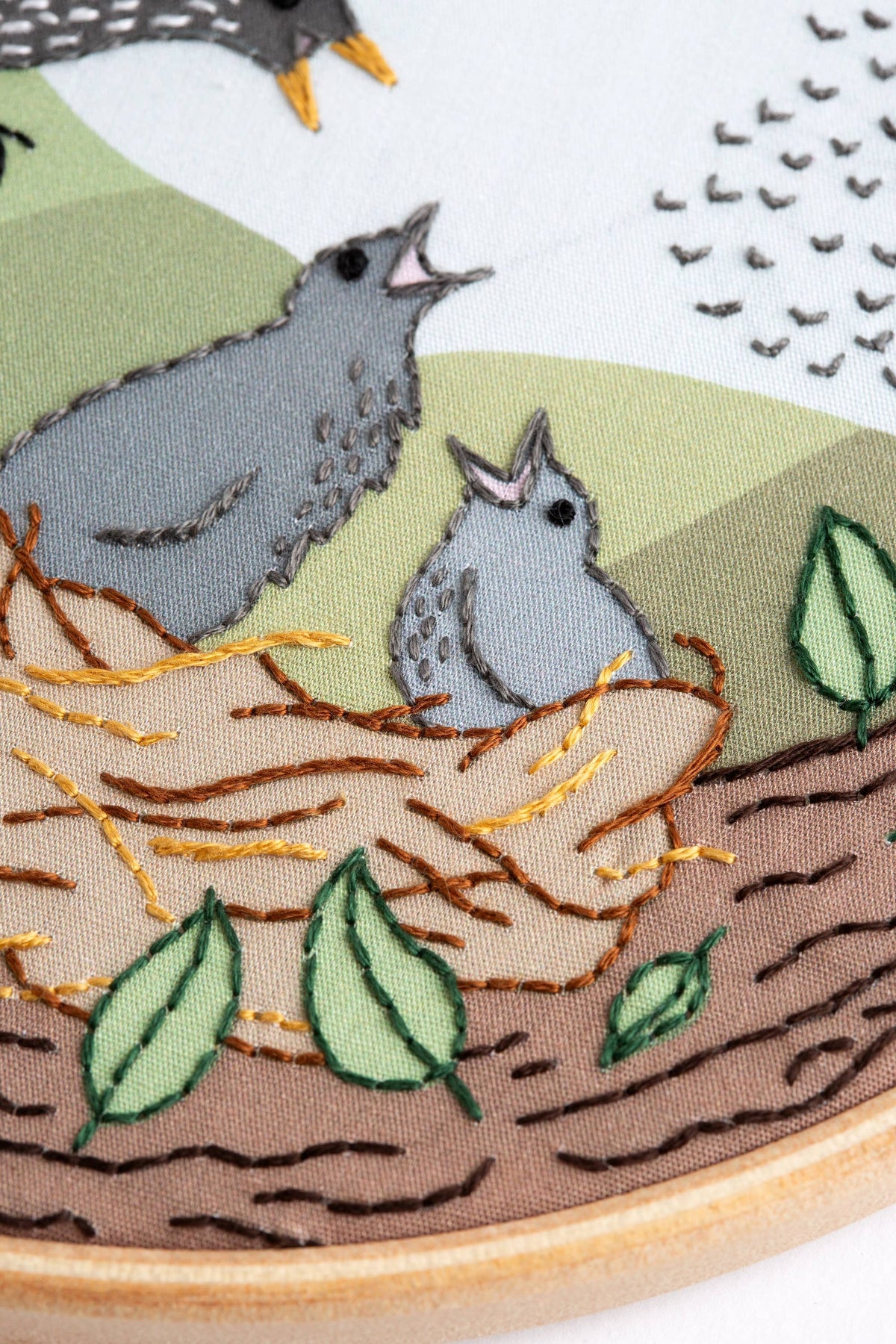 Starling Song Embroidery Kit | Beginner Craft Kit