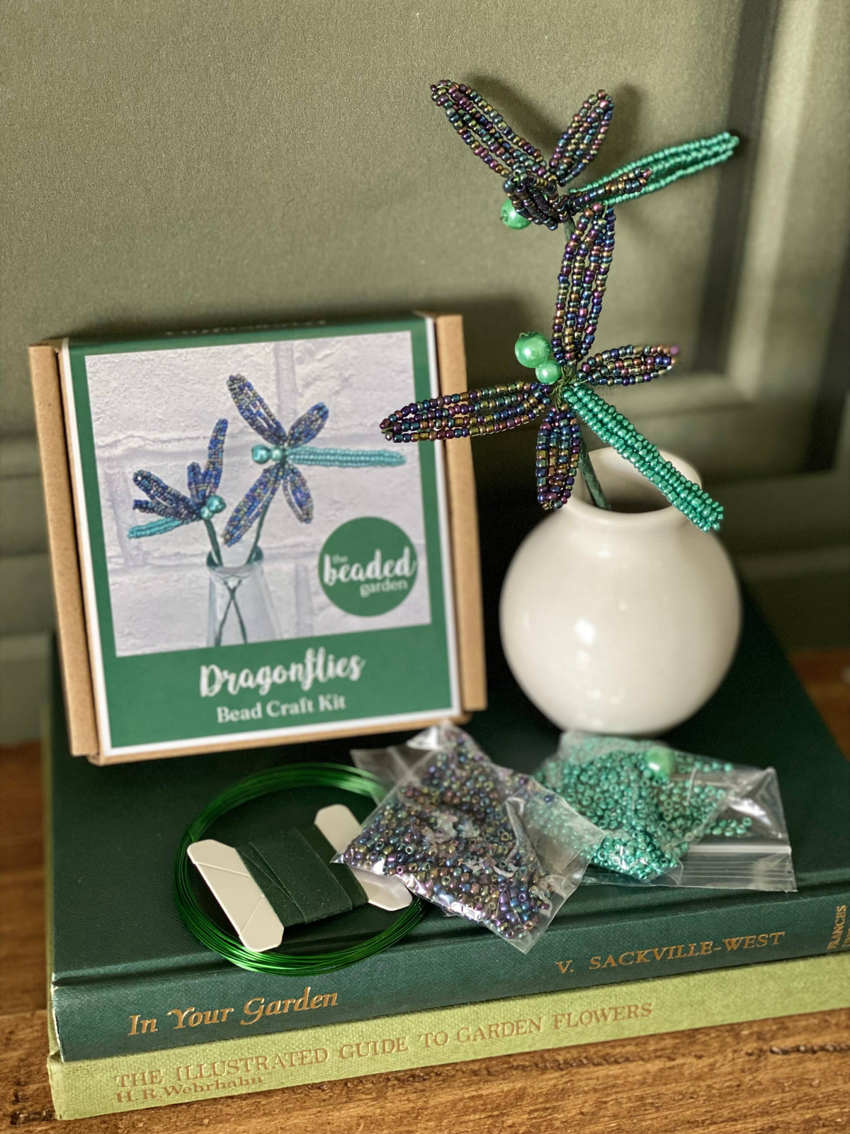 Iris Dragonflies Bead Craft Kit -A creative gift idea.