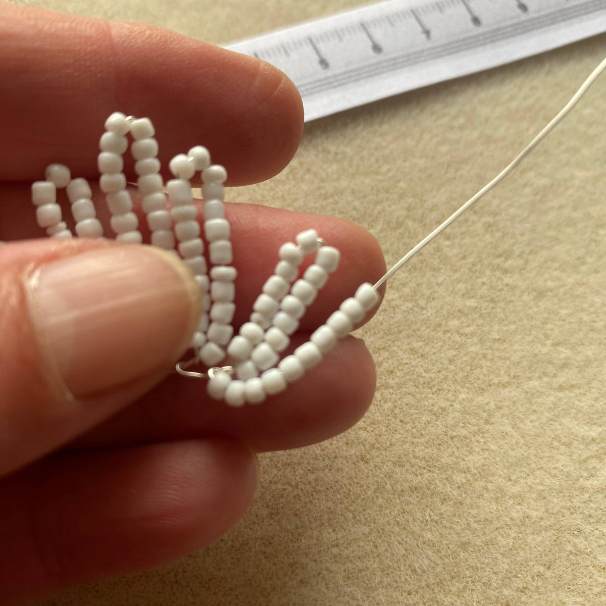 Hellebore Flower Bead Craft Kit -A creative gift idea.