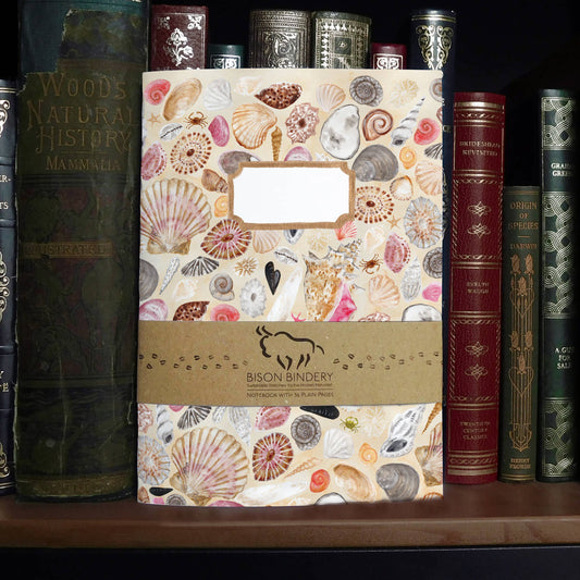 Conchae Sea Shell A5 Recycled Notebook - 36 Plain Pages