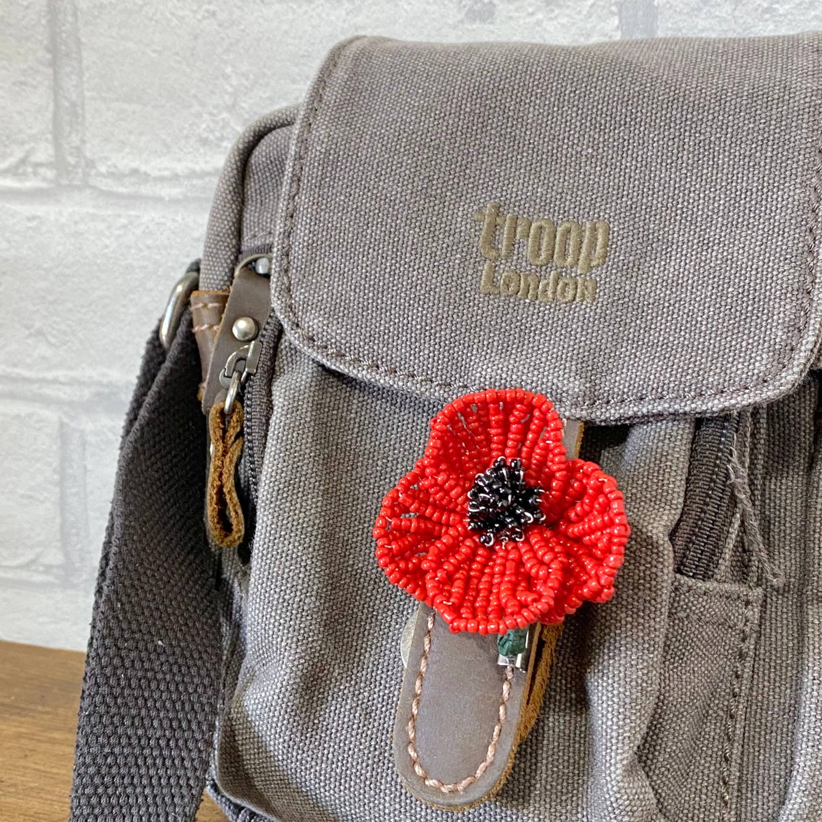 Poppy Flower Brooch Pin Craft Kit -A creative gift idea.
