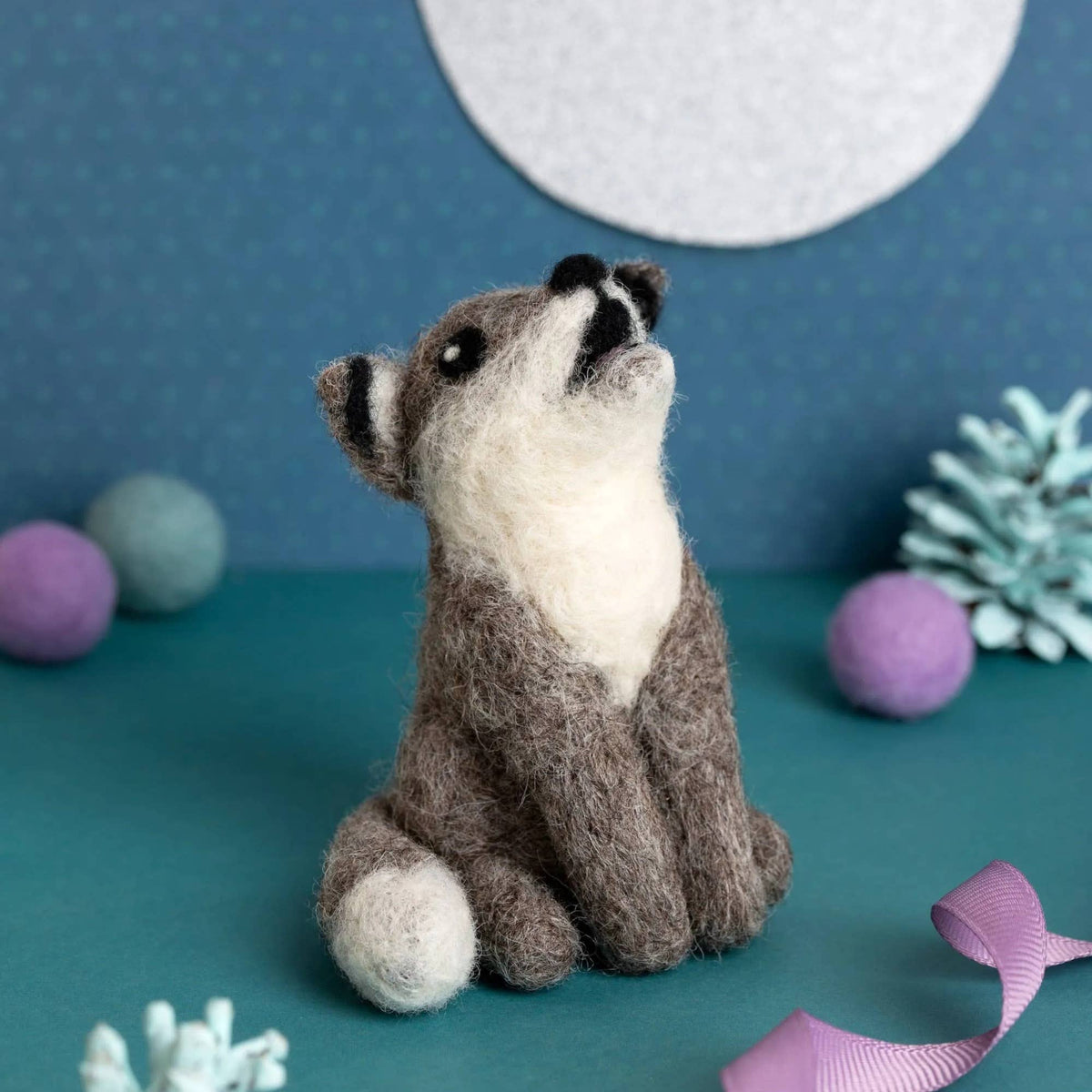 Wolf Cub Mini Needle Felting Kit | Beginner Craft Kit
