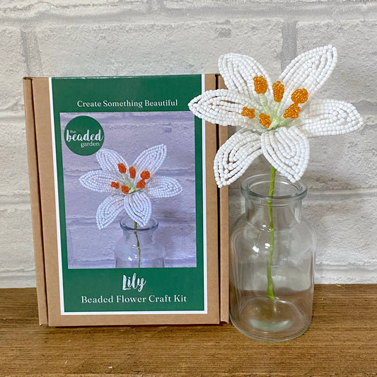 Lily Flower Bead Craft Kit -A creative gift idea.