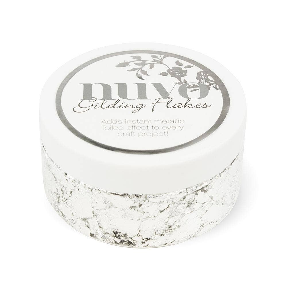 Nuvo - Gilding Flakes - Silver Bullion (200ml) - 851n
