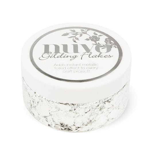 Nuvo - Gilding Flakes - Silver Bullion (200ml) - 851n