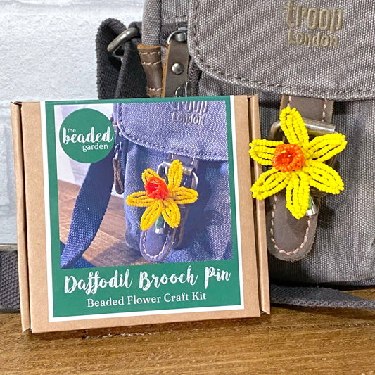 Daffodil Flower Brooch Pin Craft Kit -A creative gift idea.